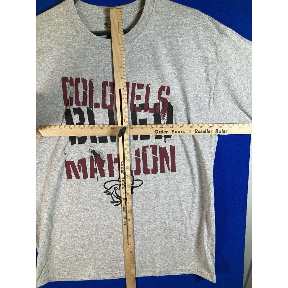 Champion Eastern Kentucky University EKU Colonels Bleed Maroon Shirt Men's Large - Picture 6 of 11